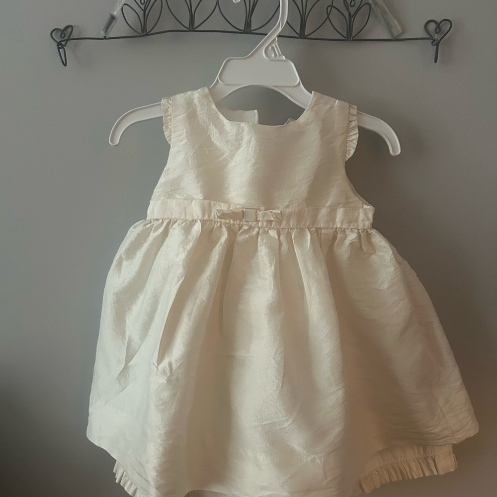 Sale $10!  Baby dress white with slip Baby Gap